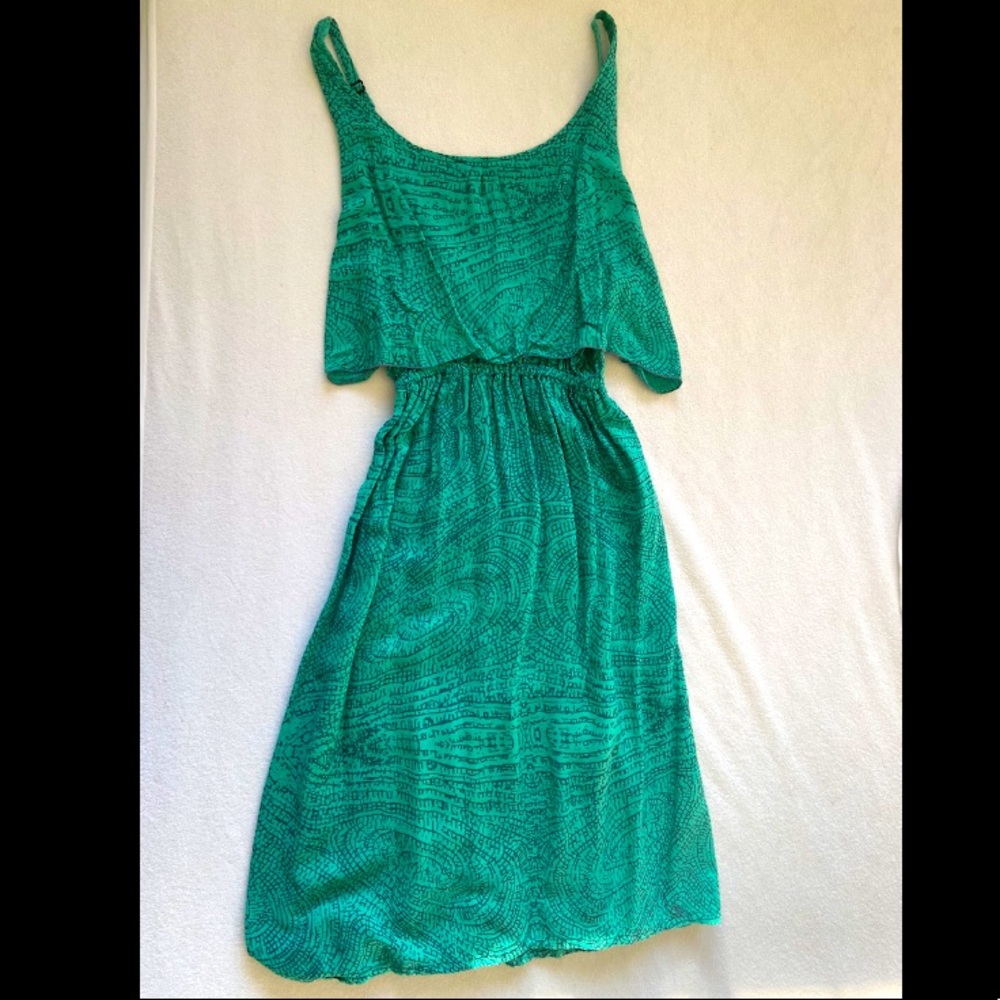 Cute Green Patterned Dress